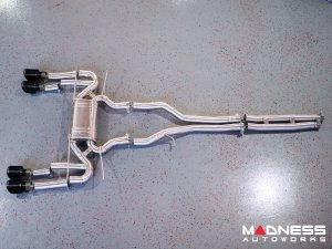 Jaguar F-TYPE Performance Exhaust System - MADNESS - 3.0L V6 - Dual Side Exit - Black Chrome Exhaust Tips Jaguar F-TYPE Performance Exhaust System - MADNESS - 3.0L V6 - Dual Side Exit - Black Chrome Exhaust Tips